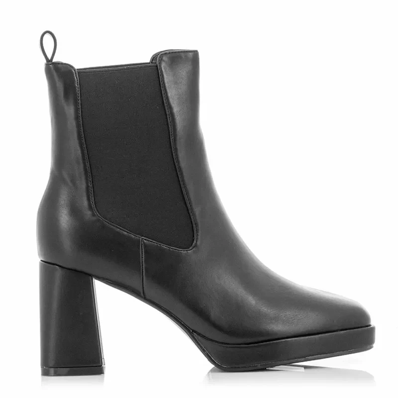Дамски Боти На Ток QUEEN HELENA – ZM9227-BLACK PU
