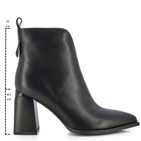 Дамски Боти На Ток CARLO FABIANI – 115662 BLACK LEATHER — снимка 6