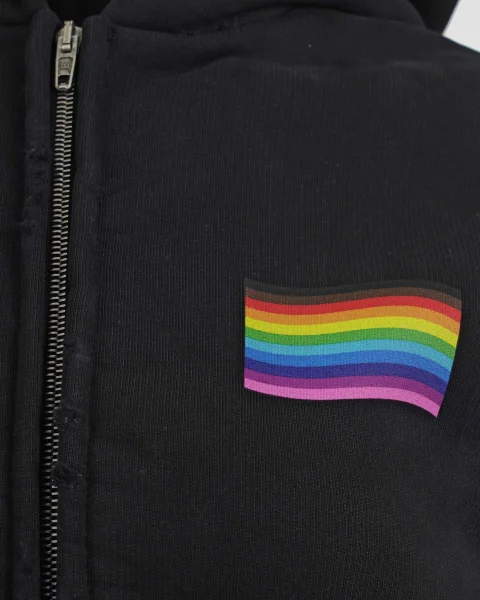 Distressed Hoodie in Faded Black — снимка 2