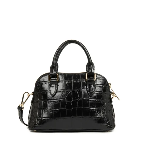 Дамска черна мини чанта Exo LANCASTER — снимка 6