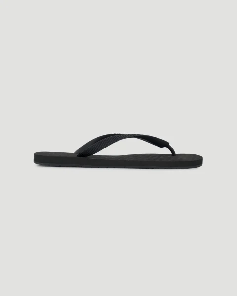 Logo Flip Flops in Black