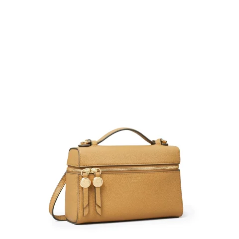 Дамска бежова чанта Slim Romy TORY BURCH — снимка 7