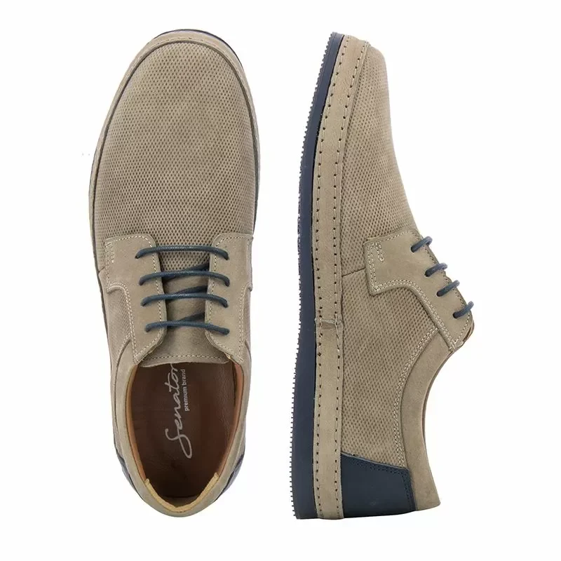 Мъжки Ежедневни SENATOR – M-5007 SAND/NAVY — снимка 5