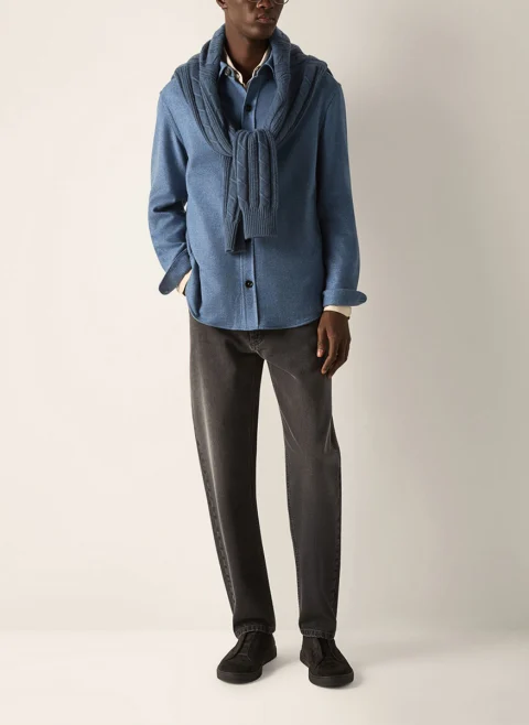 Риза от 100% кашмир 'Overshirt' Zegna — снимка 3