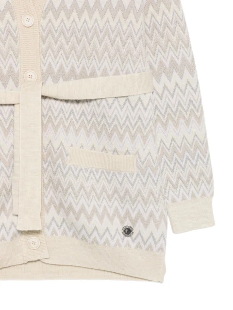 Жилетка от вълна с колан Missoni Kids — снимка 3