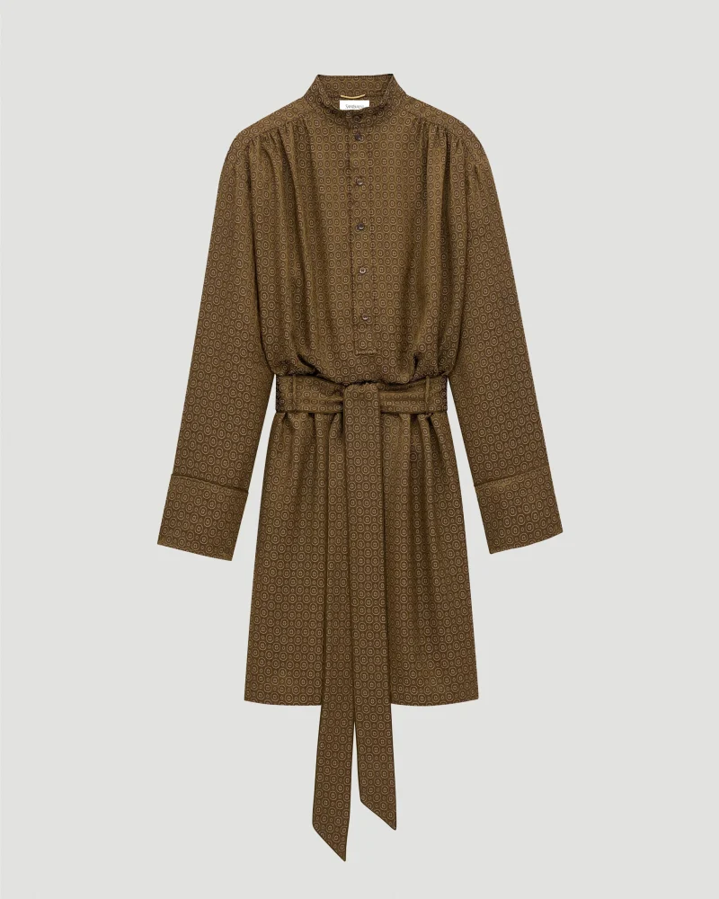 Dress in Medallion Jacquard