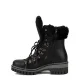 Дамски черни боти с вълна New Italia Shoes — снимка 4