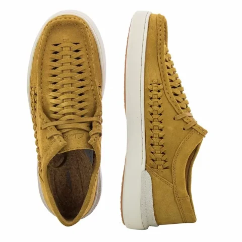 Мъжки Ежедневни CLARKS – 26172450 COURTLITE WEAVE OCHRE — снимка 5