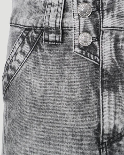 Denim Skirt in Grey — снимка 4