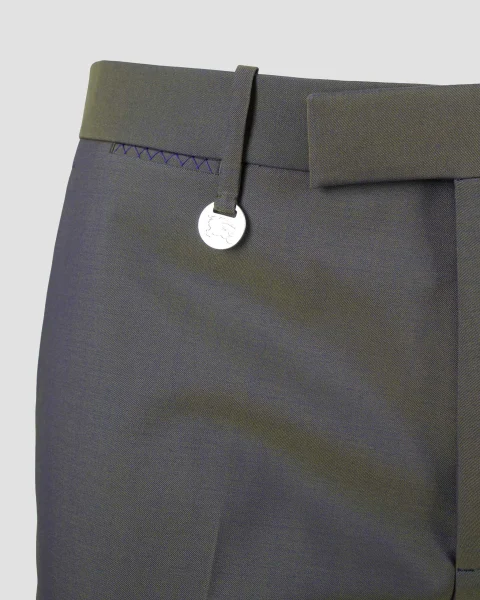 Relaxed Fit Wool Tailored Trousers — снимка 3