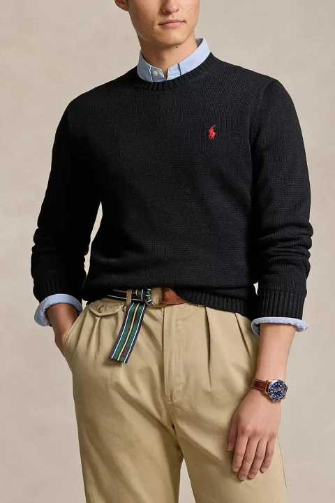 Плетено Lscnpp7Gg-Long Sleeve 710810846020 001 black — снимка 2