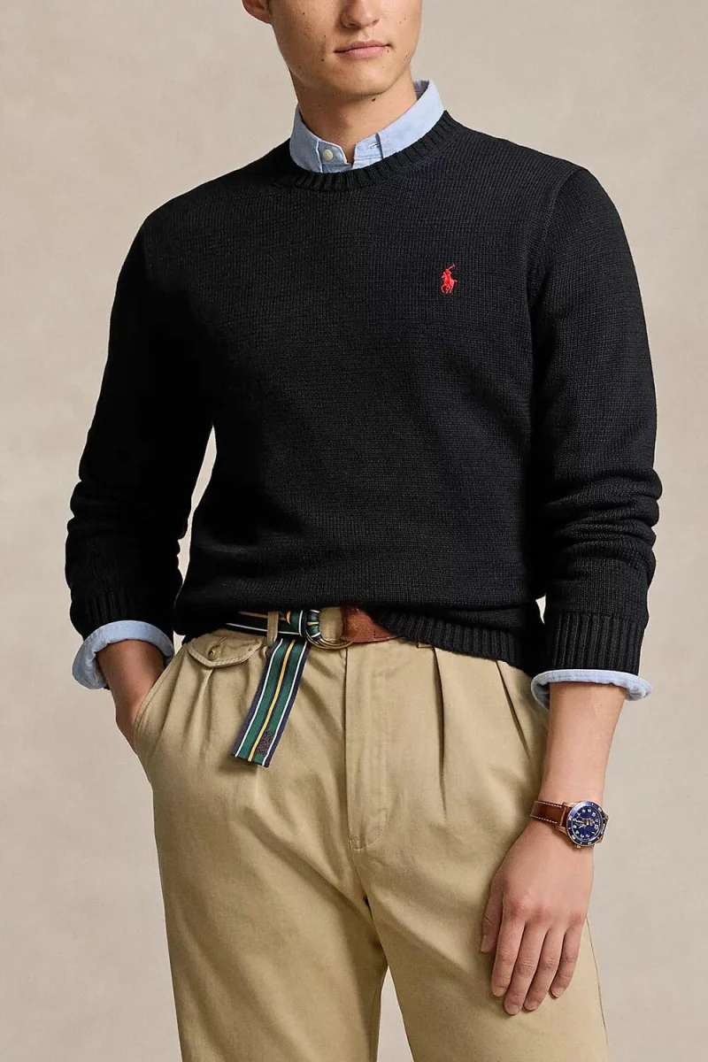 Плетено Lscnpp7Gg-Long Sleeve 710810846020 001 black — снимка 2