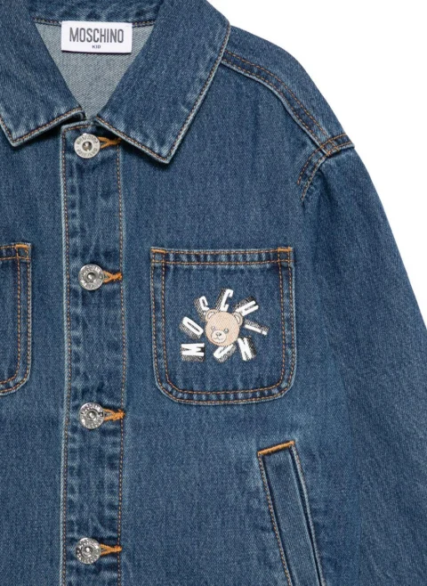 Яке от деним Moschino Kids — снимка 3