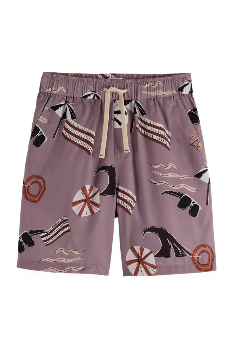 Бермуда Fave Relaxed Fit Printed 180010 SC210 cutout beach brown aop