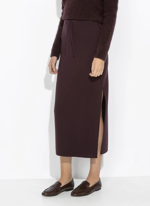 Дълга пола от фина вълна Marella Monochrome Mllaquila — снимка 2