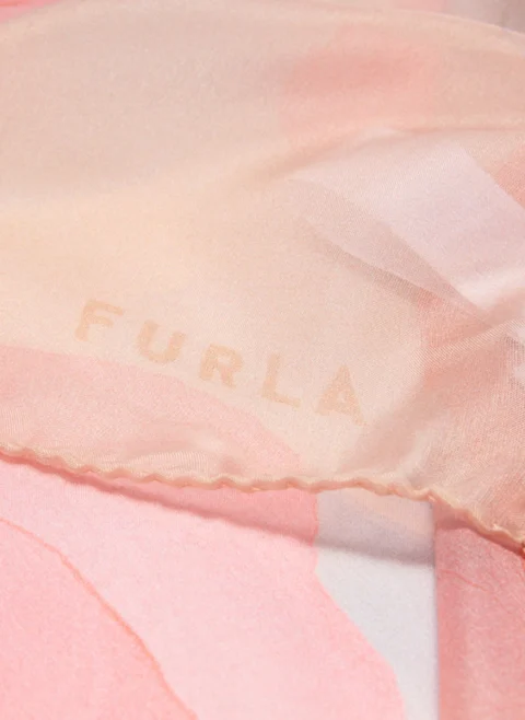 Копринен шал Furla Primavera Toni Aperitivo — снимка 3