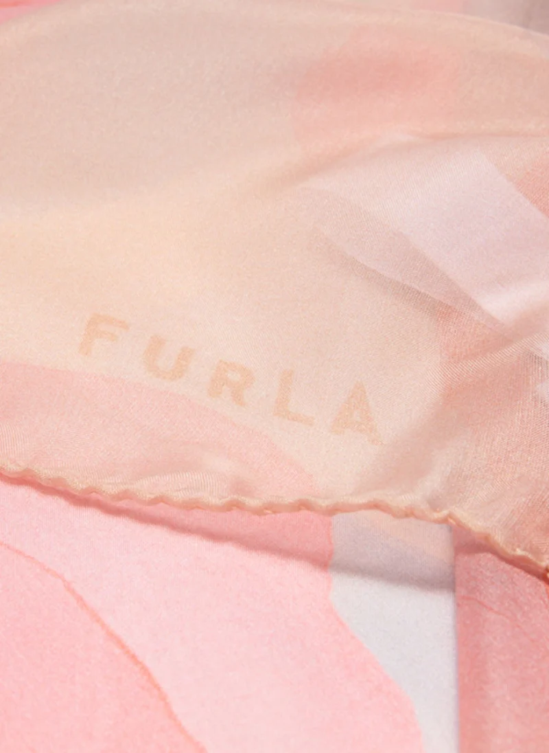 Копринен шал Furla Primavera Toni Aperitivo — снимка 3
