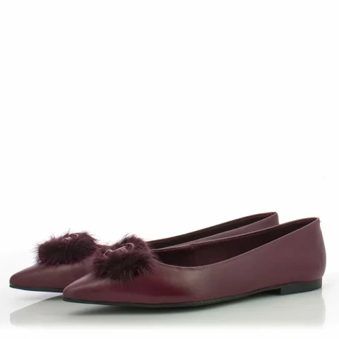 Балерини JORGE BISCHOFF – J22124012002 DARK CHERRY — снимка 3