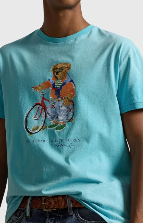 Тениска POLO BEAR в син цвят — снимка 4