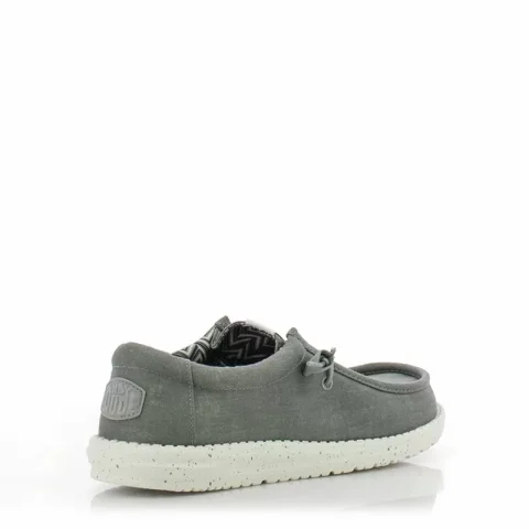 Мъжки Ежедневни HEY DUDE – 40700-007 WALLY STRETCH LIGHT GREY — снимка 2