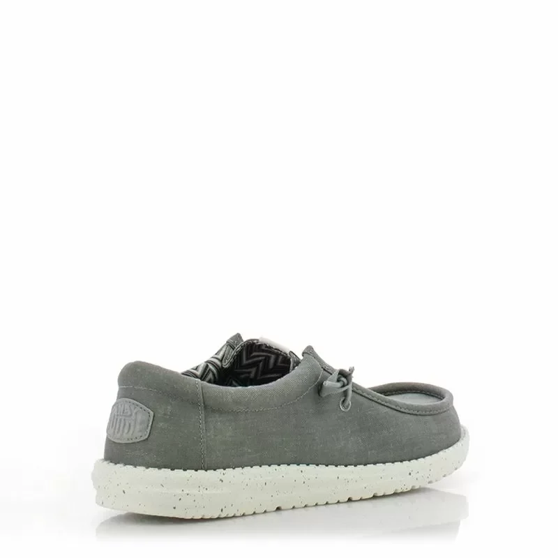 Мъжки Ежедневни HEY DUDE – 40700-007 WALLY STRETCH LIGHT GREY — снимка 2
