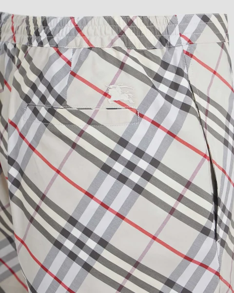Check Cotton Pyjama Shorts — снимка 2