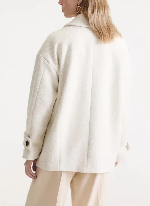 Палто 'Herringbone bouclé' с вълна Marella Mlsbaita — снимка 4