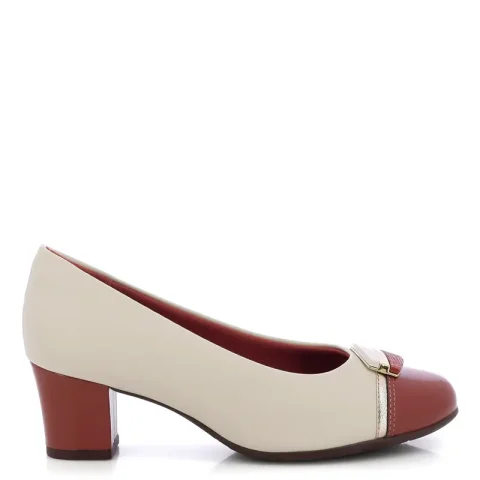 Токчета PICCADILLY – 110194 LAURA WHITE/OURO/OCRE