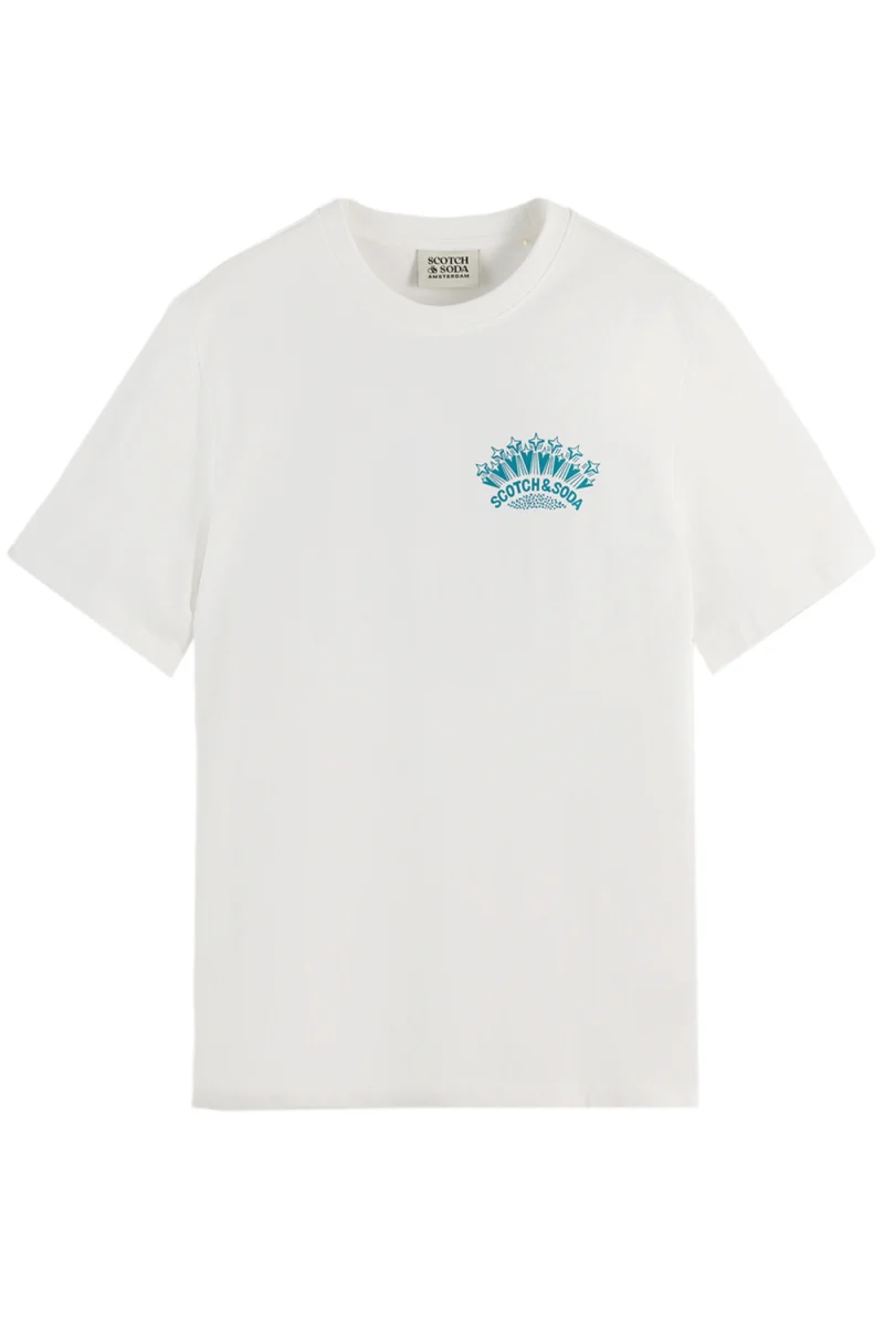 T-Shirt Front And Back Artwork Regular Fit 183042 101 bright white