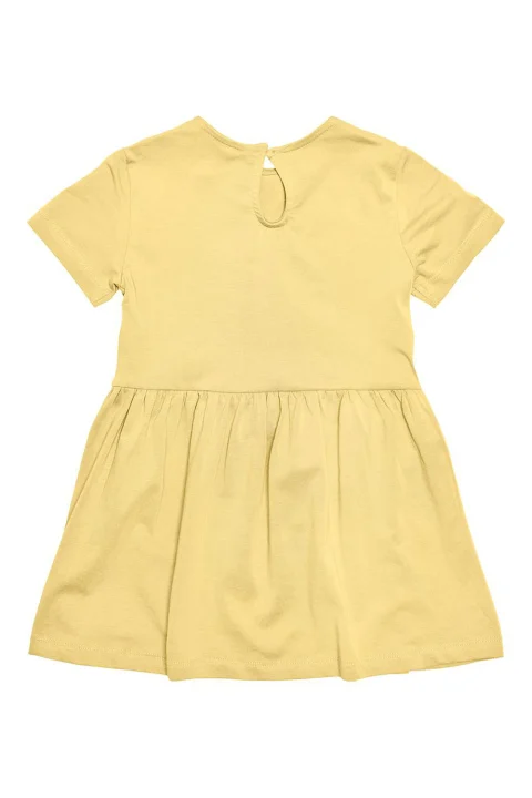 Детски Рокля Kmggaya S/S Fit Flared Dress Jrs 15258957 12-0711 tcx lemon meringue — снимка 2