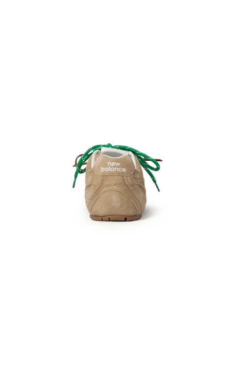 New Balance x Miu Miu 530 SL Suede Sneakers in Ecru — снимка 3