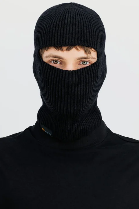 Шапка Label Balaclava 138901 03 black — снимка 2