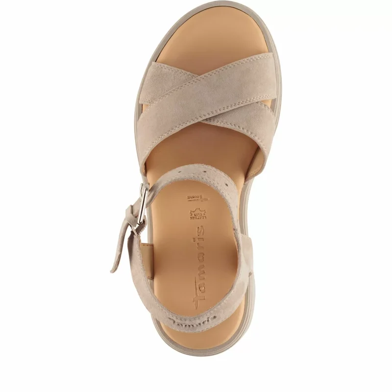 Дамски Сандали На Ток TAMARIS – 1-28704-46-341 TAUPE — снимка 5