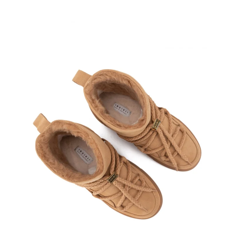 Дамски бежови боти Classic Low Inuikii — снимка 7