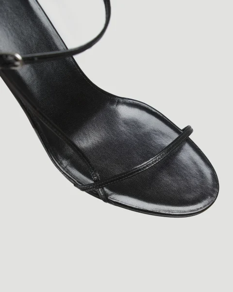 Black Bare Heeled Sandals — снимка 5
