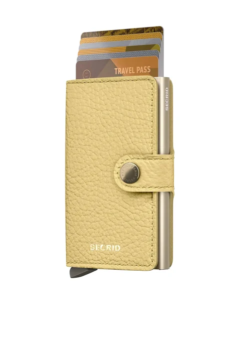 Портфейл Miniwallet Pebble Butter Yellow MPe-Butter Yellow — снимка 2