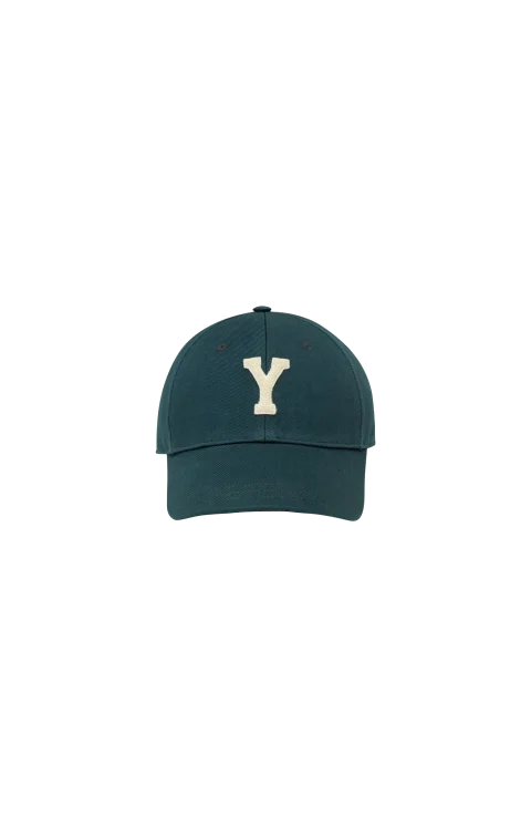 Y Varsity Cap in Gabardine in Green