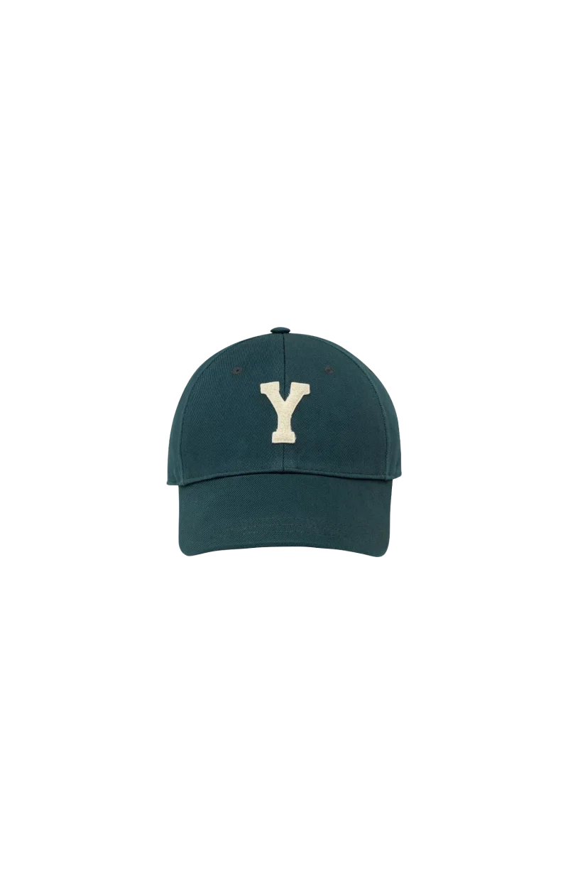 Y Varsity Cap in Gabardine in Green