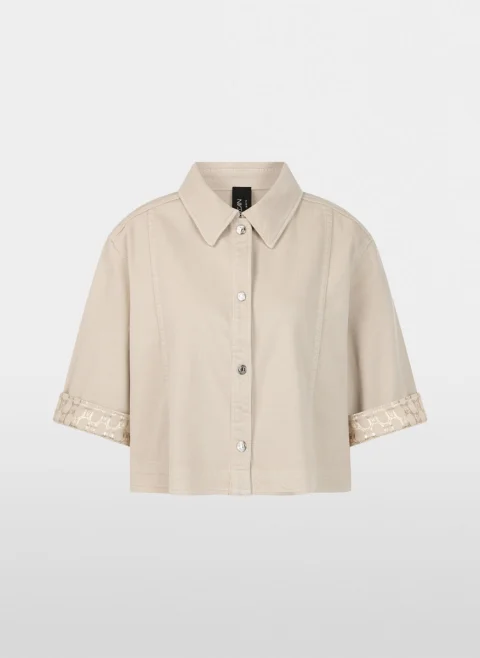 Риза от деним със скъсена дължина Marc Cain Sports