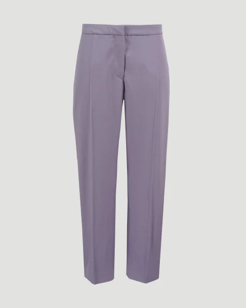 Straight Fitted Pants in Wool