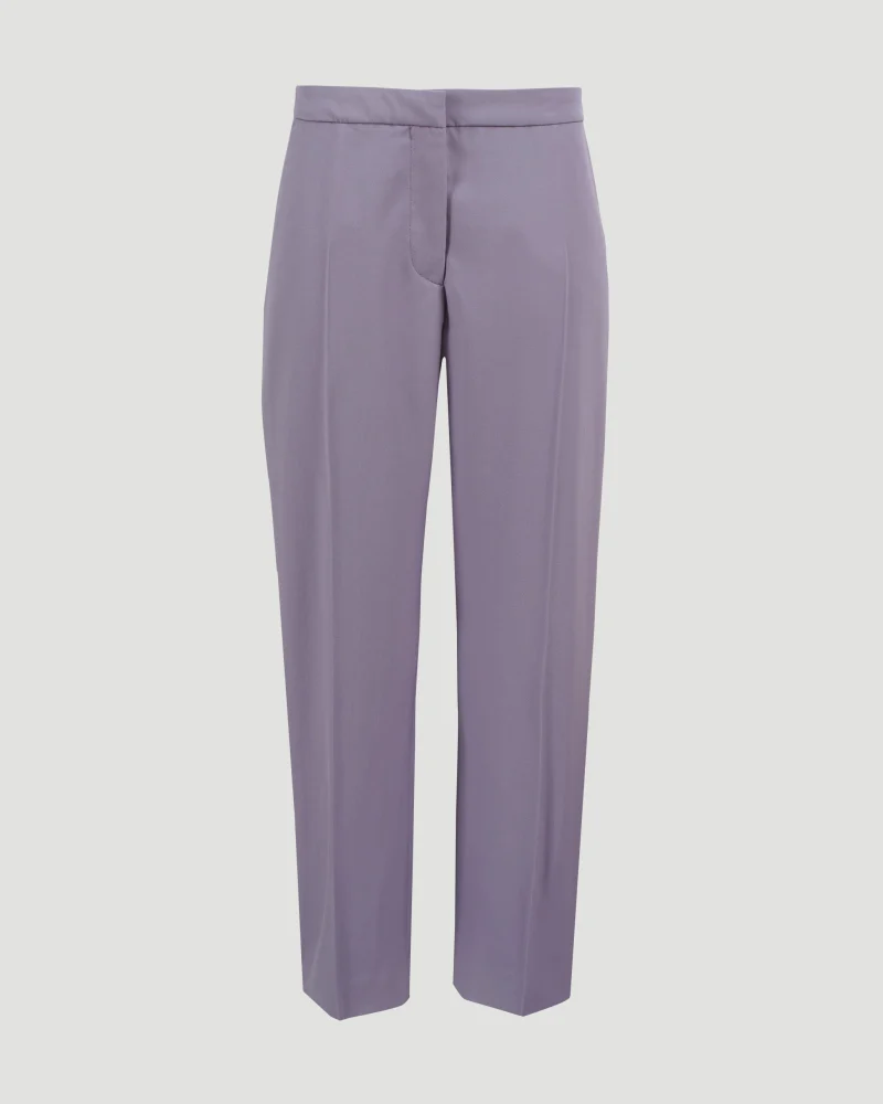 Straight Fitted Pants in Wool