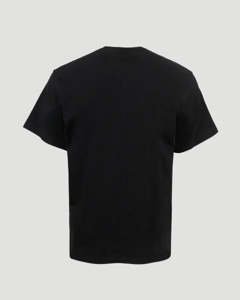 Crew Neck T-Shirt in Black — снимка 3