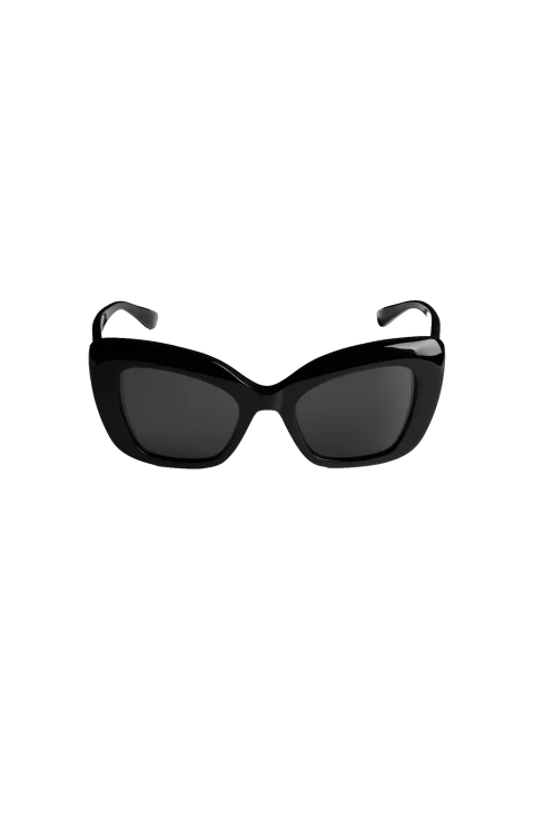 Diva Butterfly Sunglasses in Black