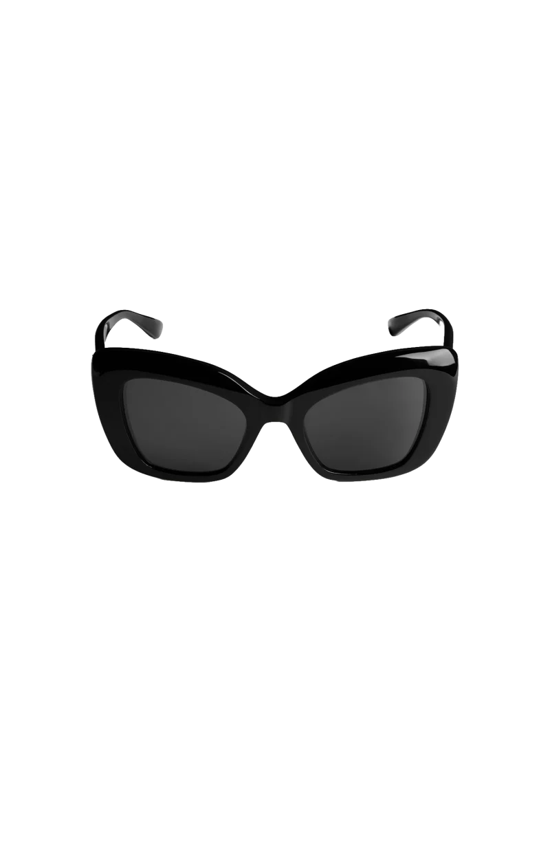 Diva Butterfly Sunglasses in Black