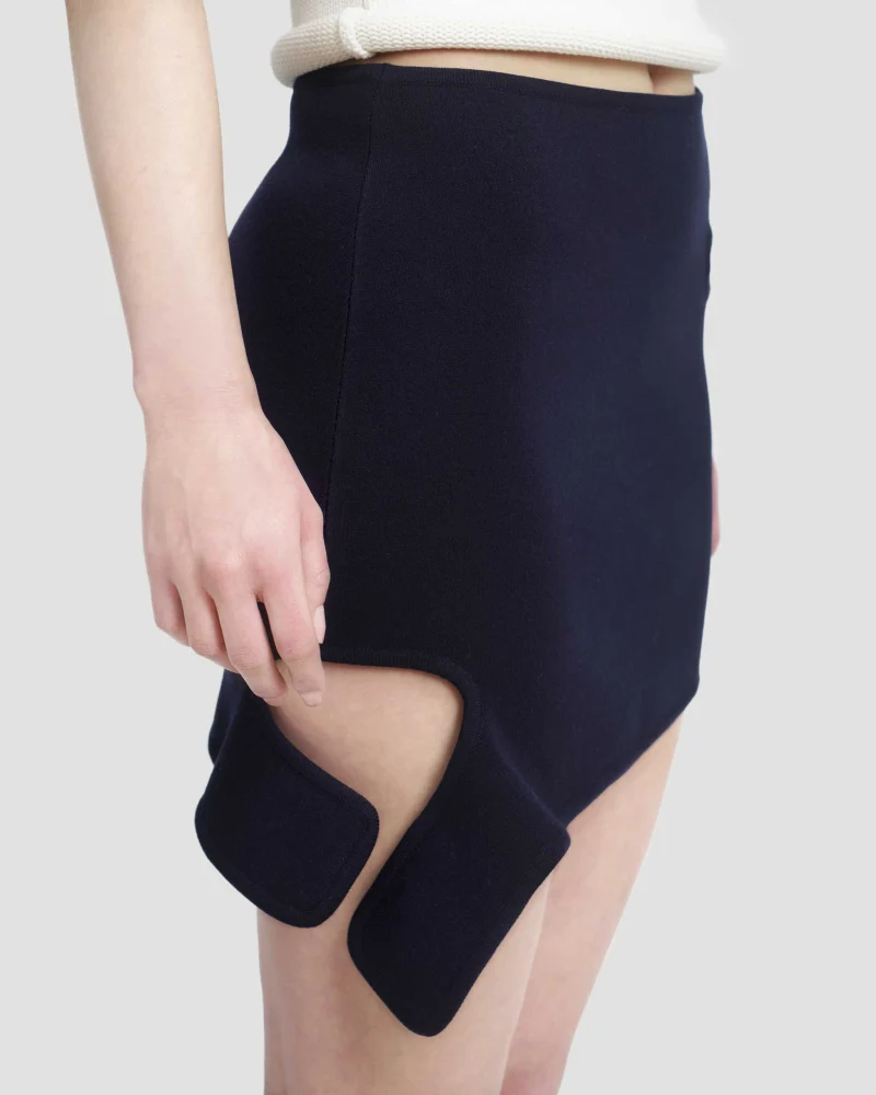Loop Knit Mini Skirt — снимка 3