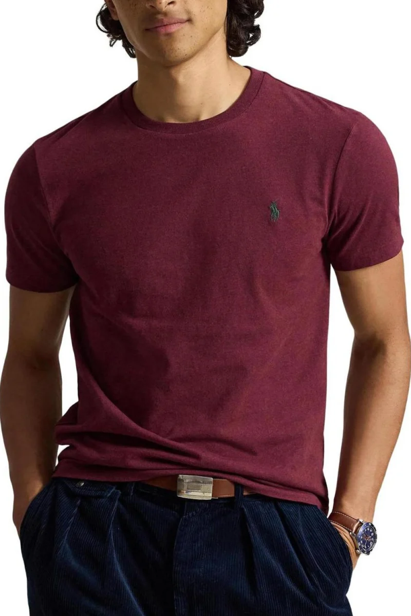 T-Shirt 26/1 Jersey-Ssl 710671438545 601 dark red — снимка 2