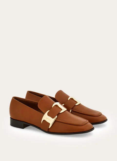 Мокасини с катарама Ferragamo — снимка 3