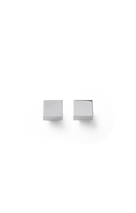 Cube Studs in Silver
