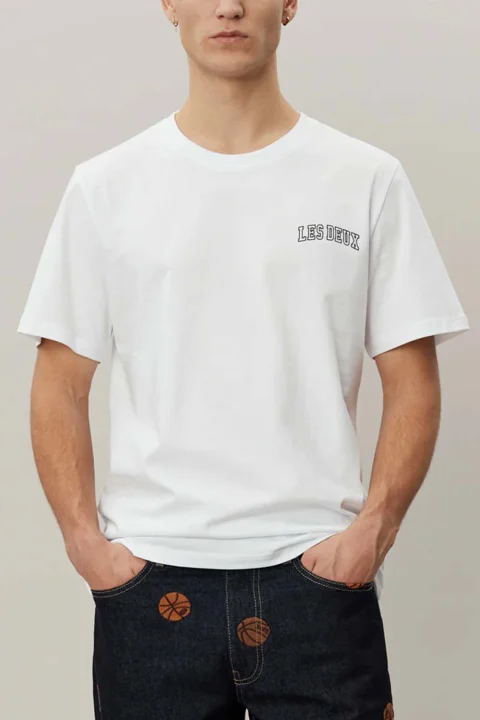 T-Shirt Blake LDM101113 201100-white/black — снимка 2