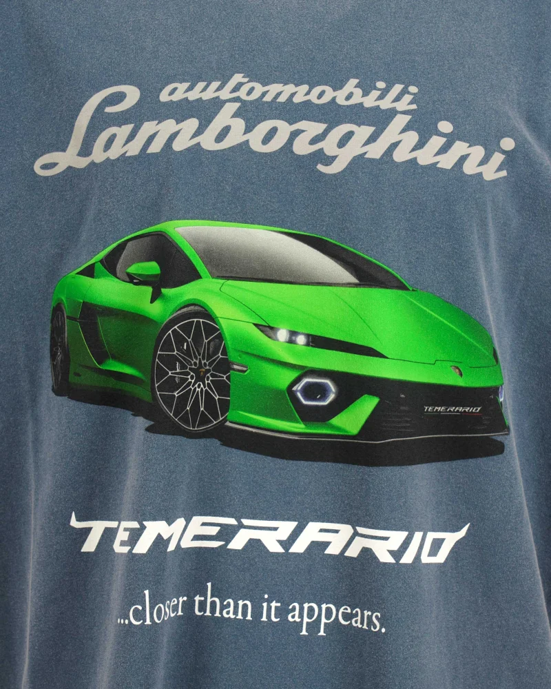 Automobili Lamborghini Boxing T-Shirt in Dark Blue — снимка 2
